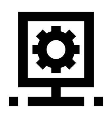  Sunucu ayarı vektör simgesi