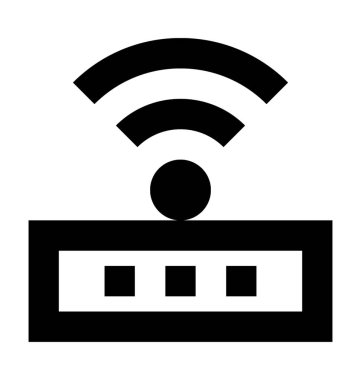  Wifi yönlendirici vektör simgesi