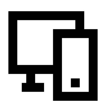  Bağlanan aygıtlar vektör simgesi