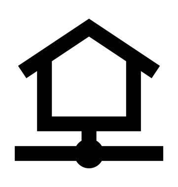  Ev ağı vektör simgesi