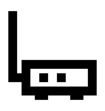  Internet Modem vektör simgesi