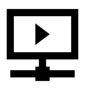  Çoklu ortam sunucusu vektör simgesi