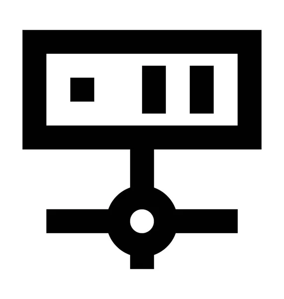 Icono de vector de servidor de red — Archivo Imágenes Vectoriales