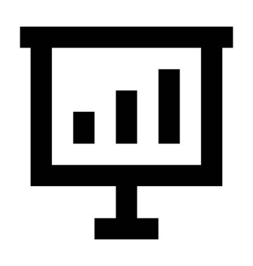  Grafik sunum vektör simgesi