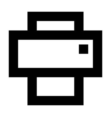  Yazıcı vektör simgesi