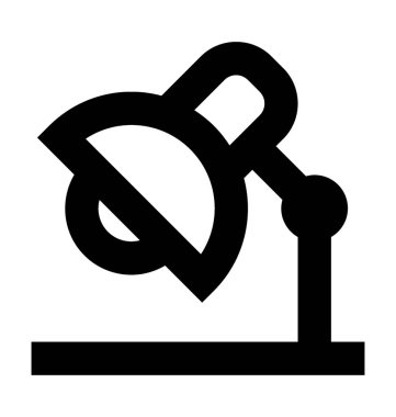  Masa lambası vektör simgesi