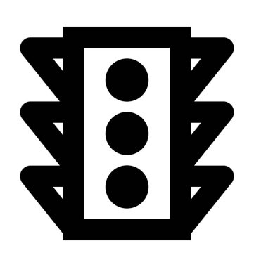  Trafik ışıkları vektör simgesi