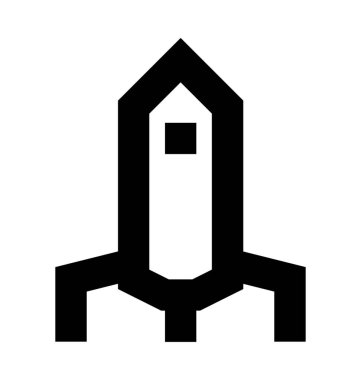  Roket vektör simgesi