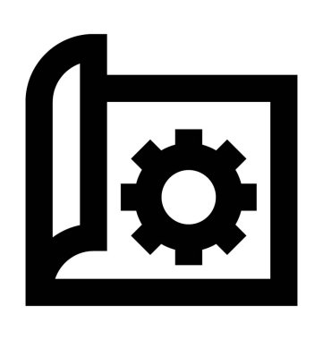  Klasör ayarı vektör simgesi