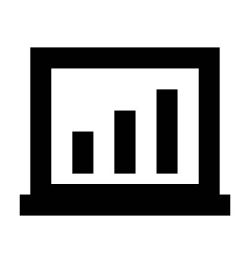  iş grafiği vektör simgesi