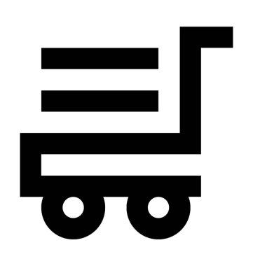  El kamyon vektör simgesi