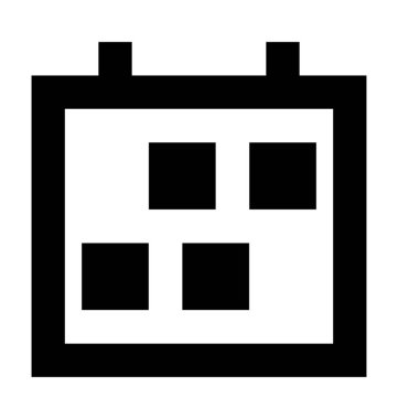  Takvim vektörü simgesi 