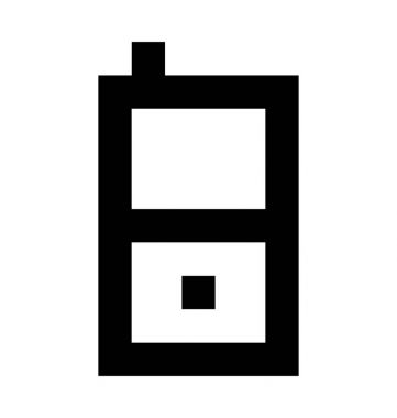  Telsizler Talkie vektör simgesi