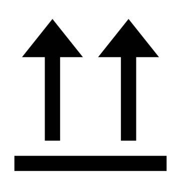  Yukarı okları vektör simgesi