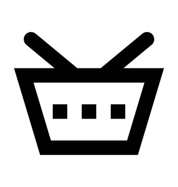  Alışveriş sepeti vektör simgesi