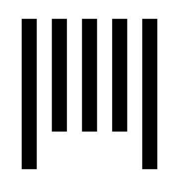  barkod vektör simgesi