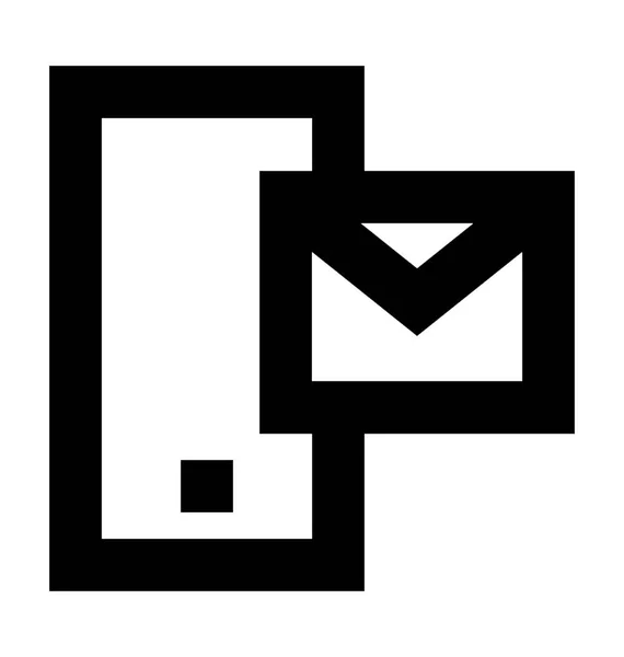 Mobile Message Vector Icon — Stock Vector