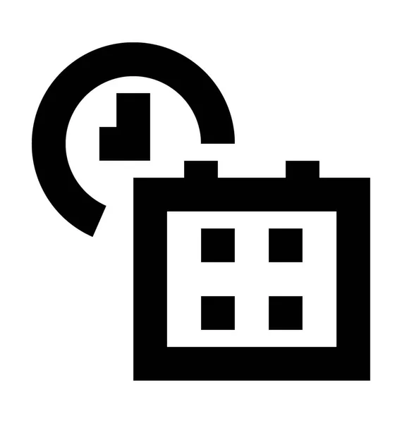 Het pictogram van de Vector van de Timing van het Bureau — Stockvector