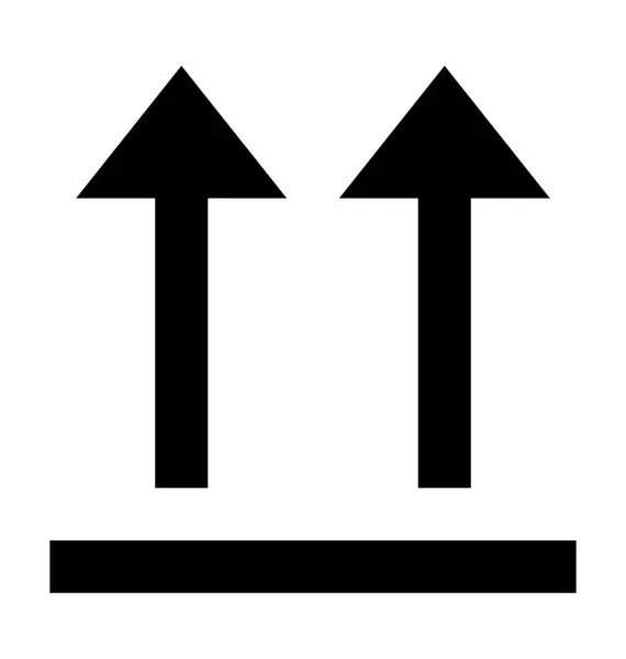 Nach oben Pfeile Vektor-Symbol — Stockvektor