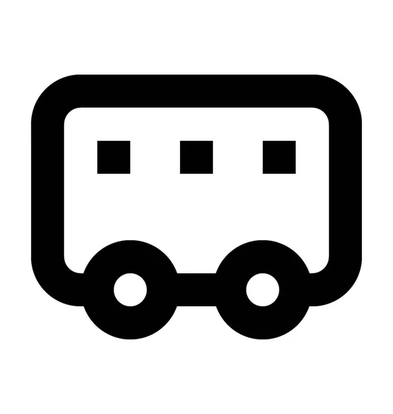 Publiczny autobus wektor ikona — Wektor stockowy