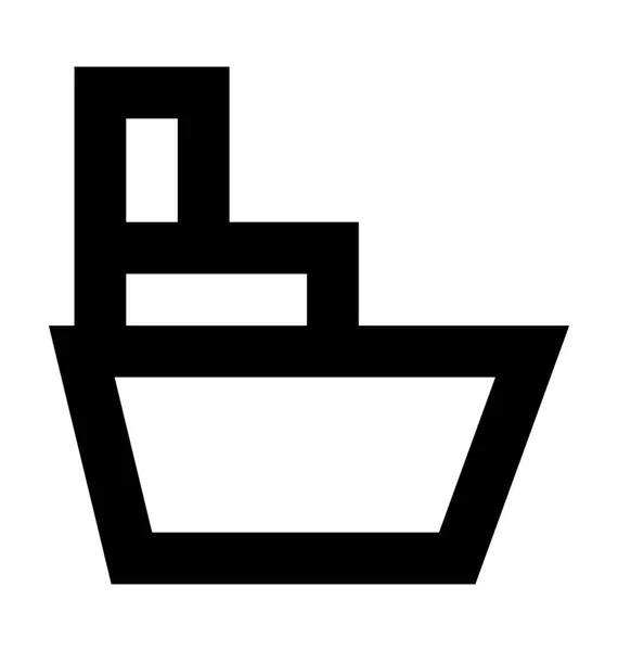 Ikona wektora statku towarowego — Wektor stockowy