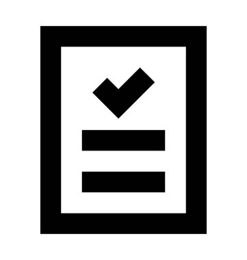  Denetim listesi vektör simgesi