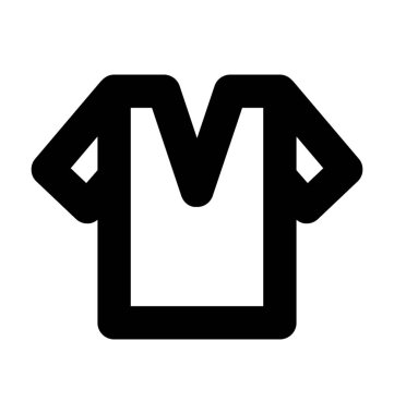  t gömlek vektör simgesi