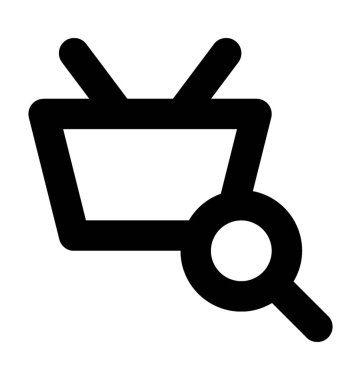  Arama sepet vektör simgesi