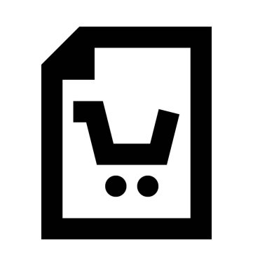  alışveriş listesi vektör simgesi