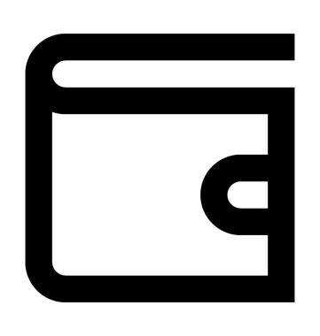  m-cüzdan vektör simgesi