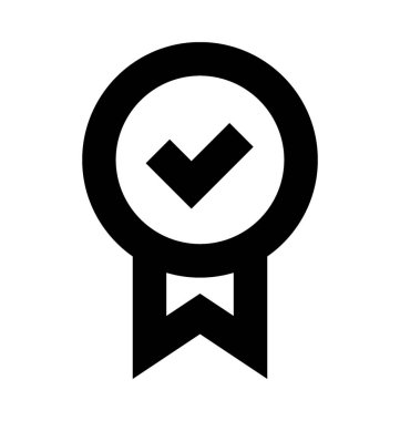  rozet vektör simgesi