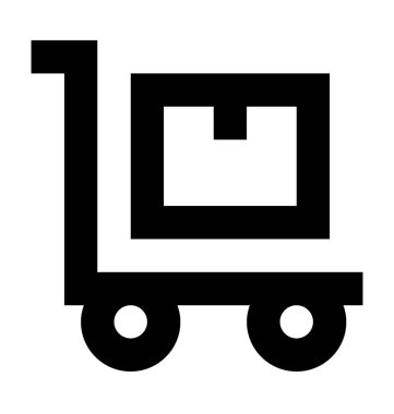  El kamyon vektör simgesi 