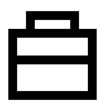 evrak çantası satır vektör simgesi