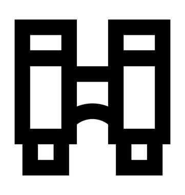 Dürbün vektör simge satır