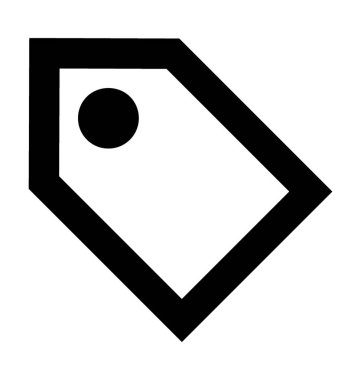 fiyat etiketi vektör simgesi