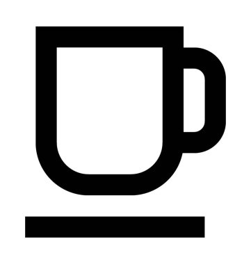 Çay kupa vektör simgesi