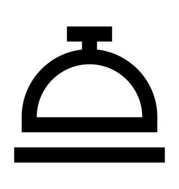 Tabağı çizgi vektör simgesi