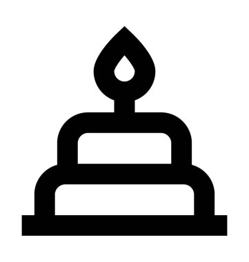 kek çizgisi vektör simgesi