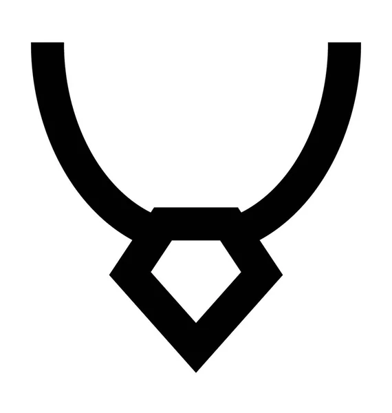 Necklace Vector Icon — Stock Vector