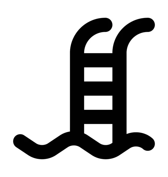 Pool Leitern Vektor Symbol — Stockvektor