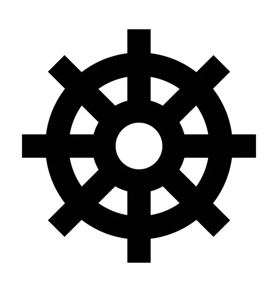 Векторная Икона Управления Лодкой — стоковый вектор