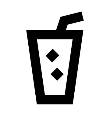 Soğuk içecek vektör simgesi