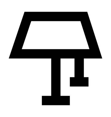 tablo lambası vektör simgesi