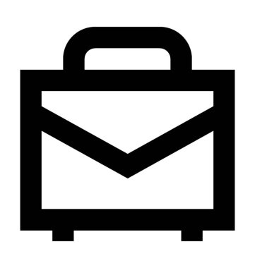 evrak çantası satır vektör simgesi