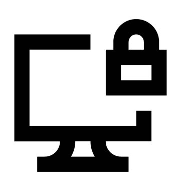  Kilit ekran vektör simgesi