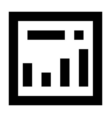  Online istatistik vektör simgesi