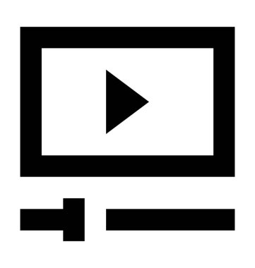  ortam oynatıcı vektör simgesi