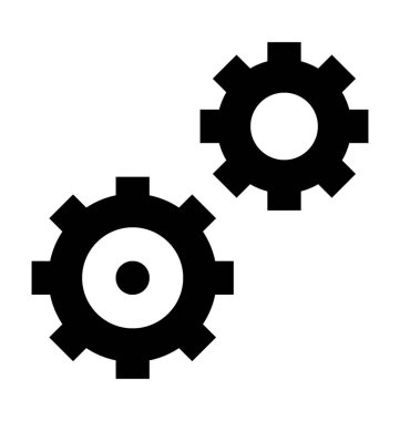  COG vektör simge jant