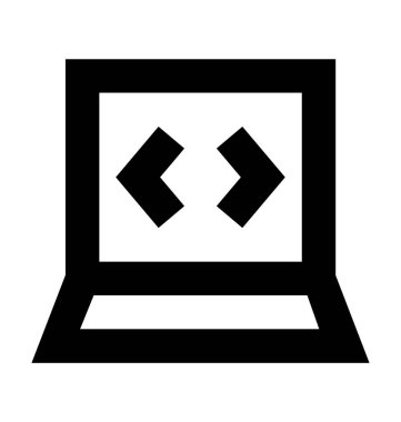  HTML kodu vektör simgesi