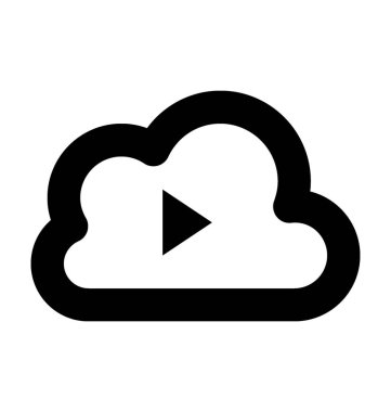  Bulut müzik vektör simgesi